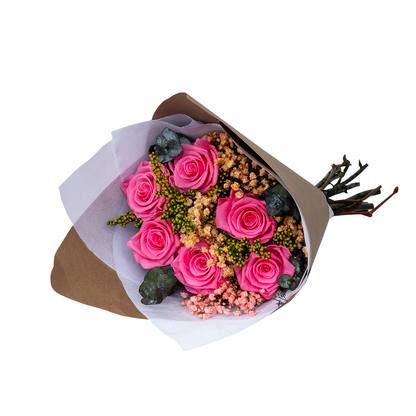 KIARA Preserved Roses Bouquet 24 Vibrant Red