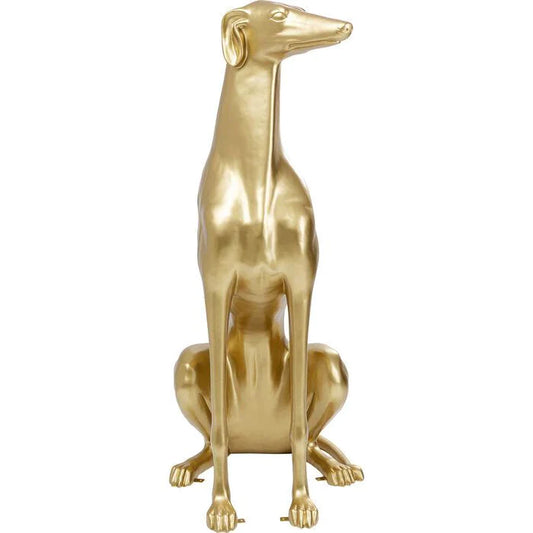 Sculpture Greyhound Oskar gold 180cm