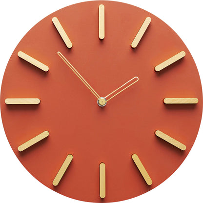 Wall Clock Central Park Red Ø30cm