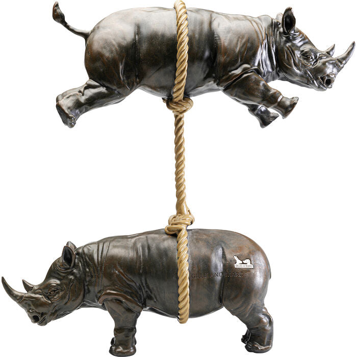 Deco Figurine Artistic Rhino 46cm