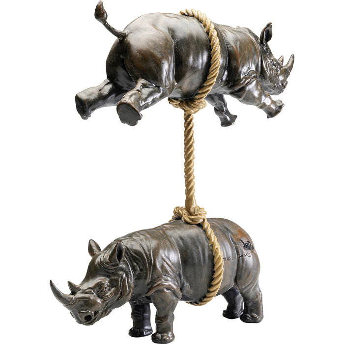 Deco Figurine Artistic Rhino 46cm