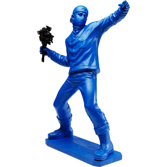 Deco Figurine Street Art Bouquet Blue 67cm