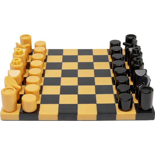 Deco Object Chess Focus Mustard 26x26cm