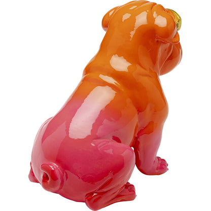 Deco Figurine Fashion Dog Orange 17cm