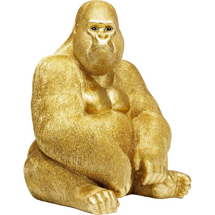 Gold Gorilla Figurine