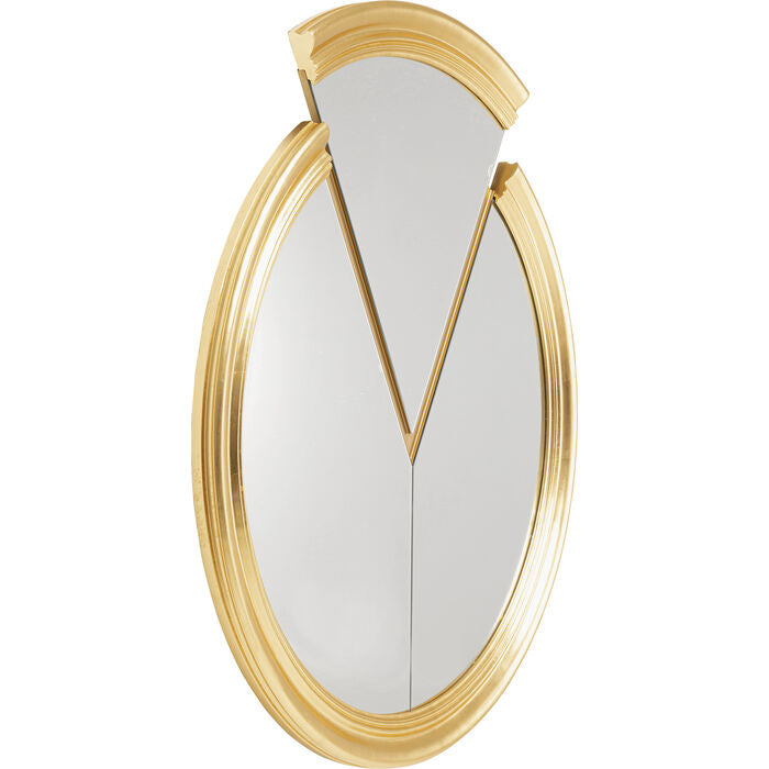 Wall Mirror Double Vision Round Piece 112x100cm