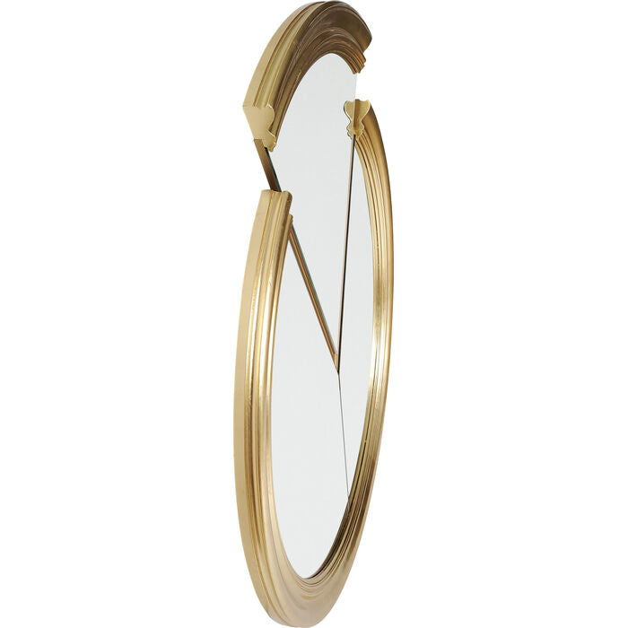 Wall Mirror Double Vision Round Piece 112x100cm