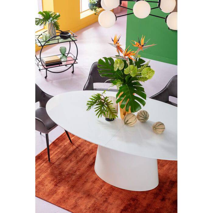 Extension Table Benvenuto White 200(50)x110cm - JULIA VENCE STORE