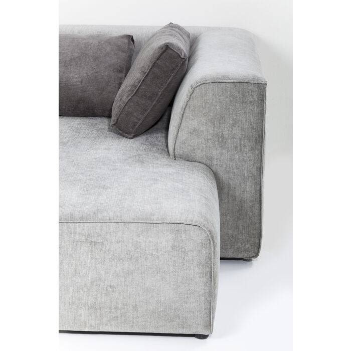 Corner Sofa Infinity Ottomane Grey Right - JULIA VENCE STORE