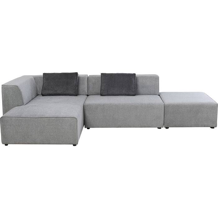 Corner Sofa Infinity Ottomane Grey Left - JULIA VENCE STORE