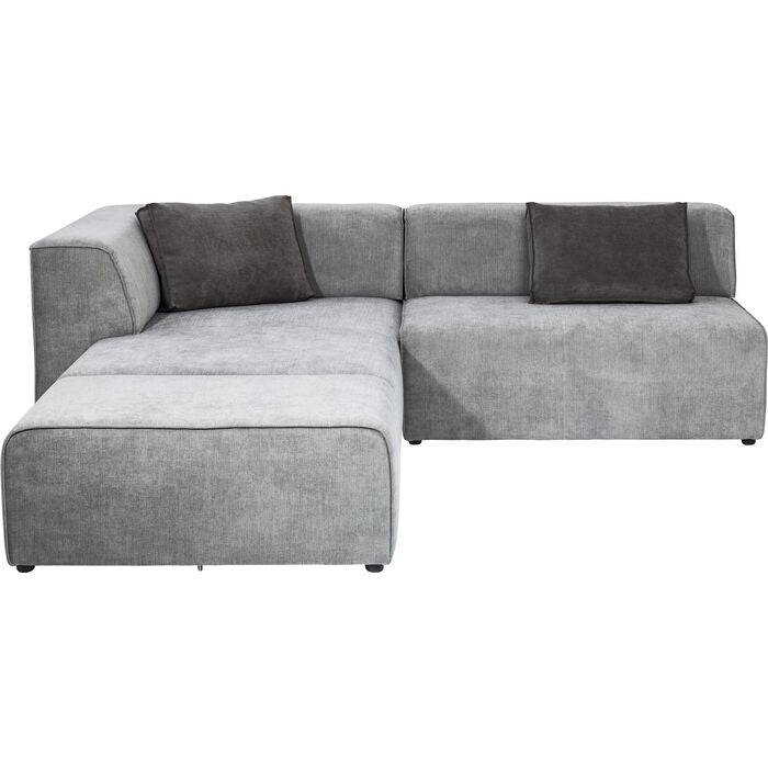 Corner Sofa Infinity Ottomane Grey Left - JULIA VENCE STORE