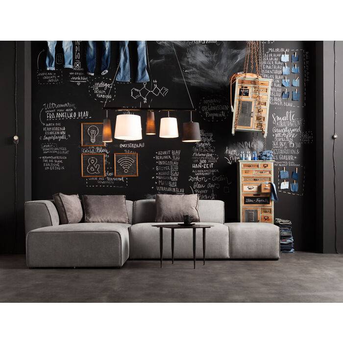 Corner Sofa Infinity Ottomane Grey Left - JULIA VENCE STORE