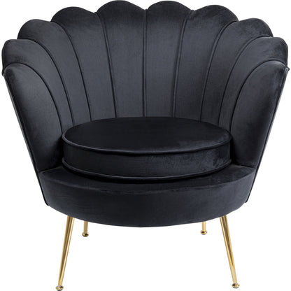 Armchair Water Lily Gold Black