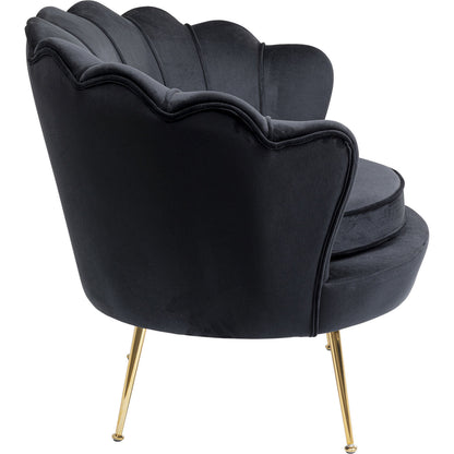 Armchair Water Lily Gold Black