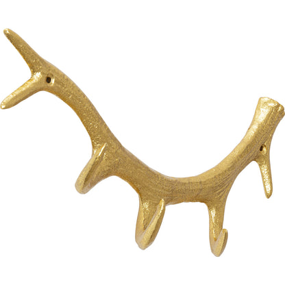 Coat Rack Antler Gold 35cm