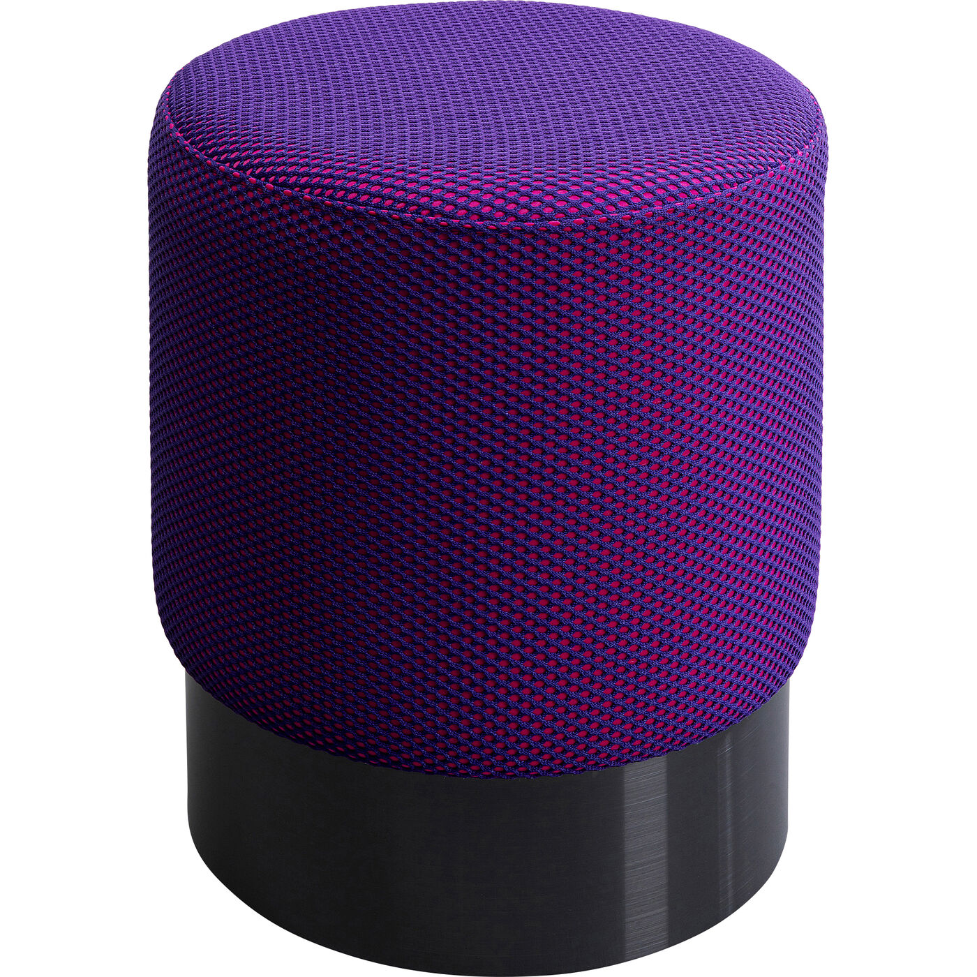 Stool Jody Purple Mesh Black Ø35cm