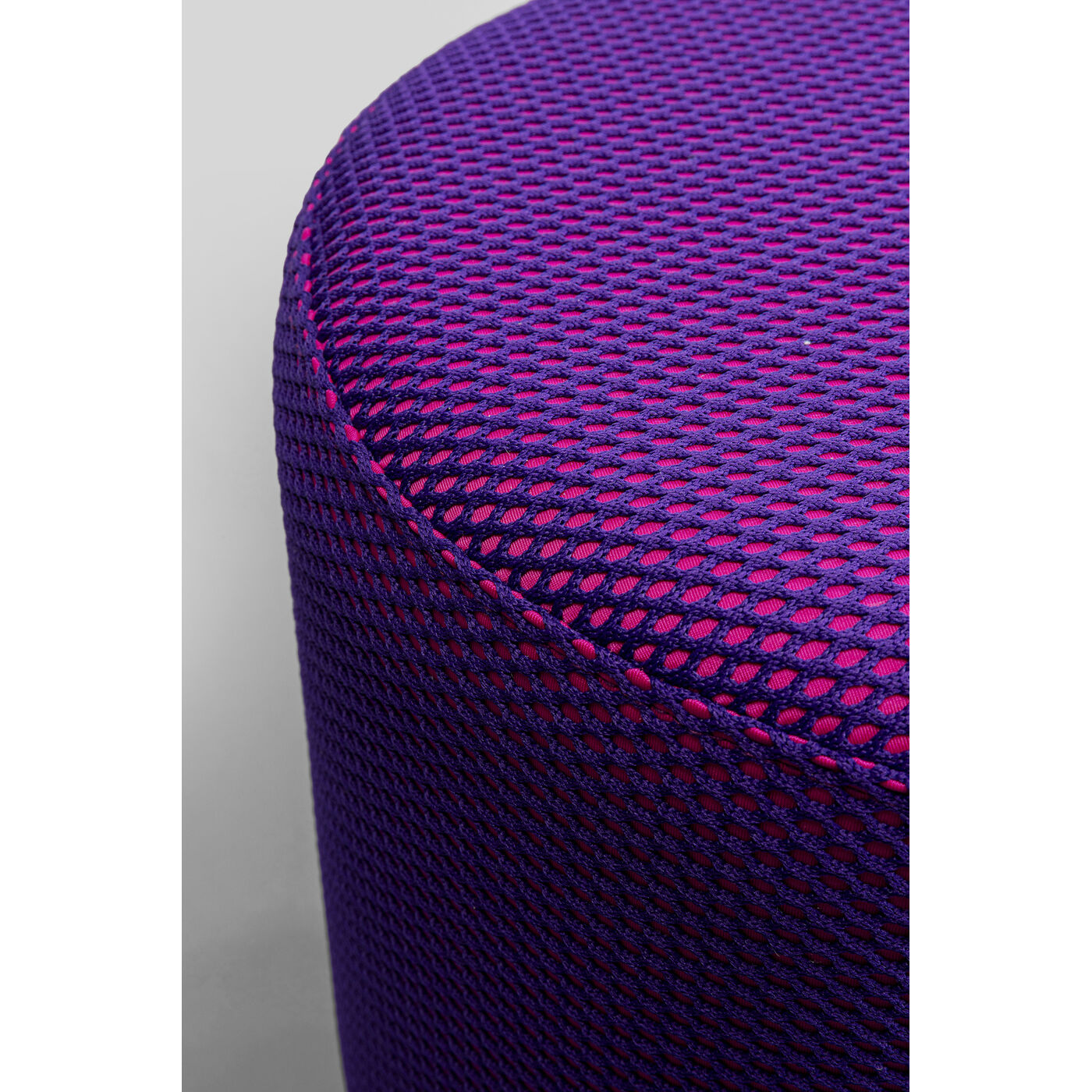 Stool Jody Purple Mesh Black Ø35cm