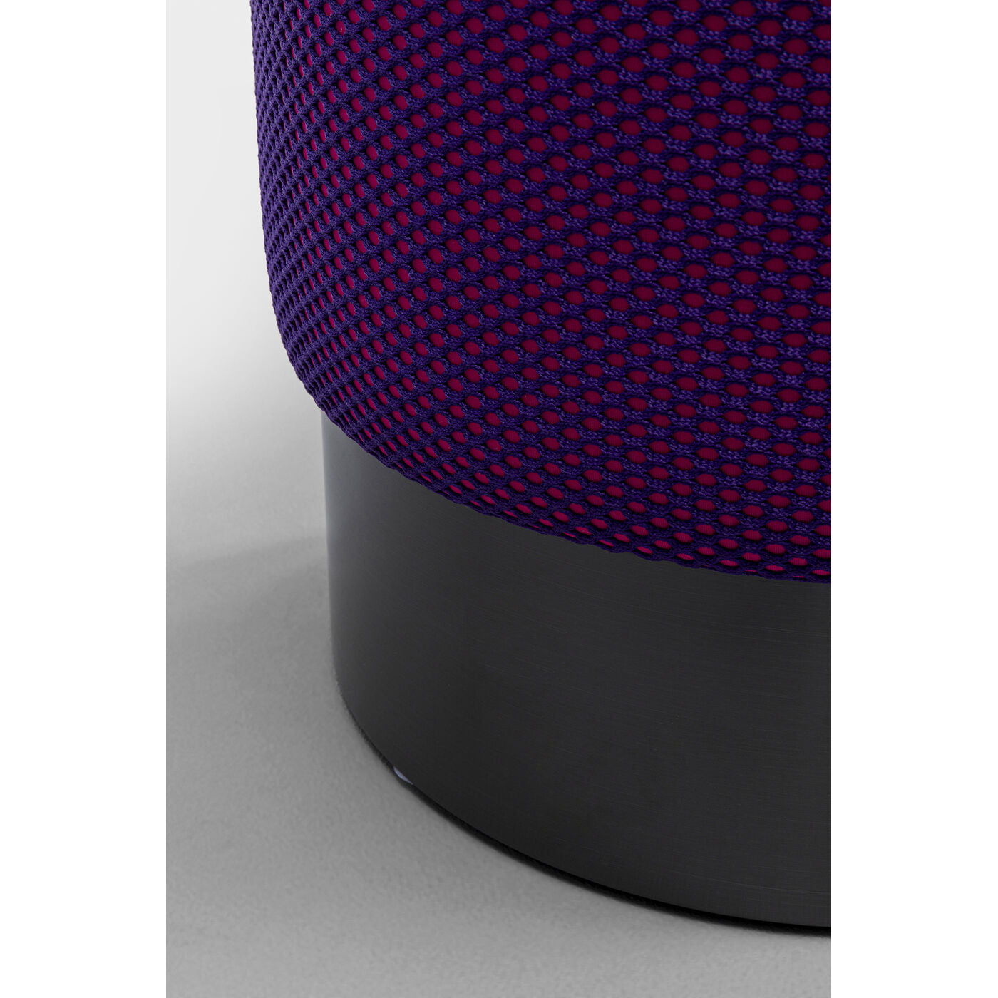 Stool Jody Purple Mesh Black Ø35cm