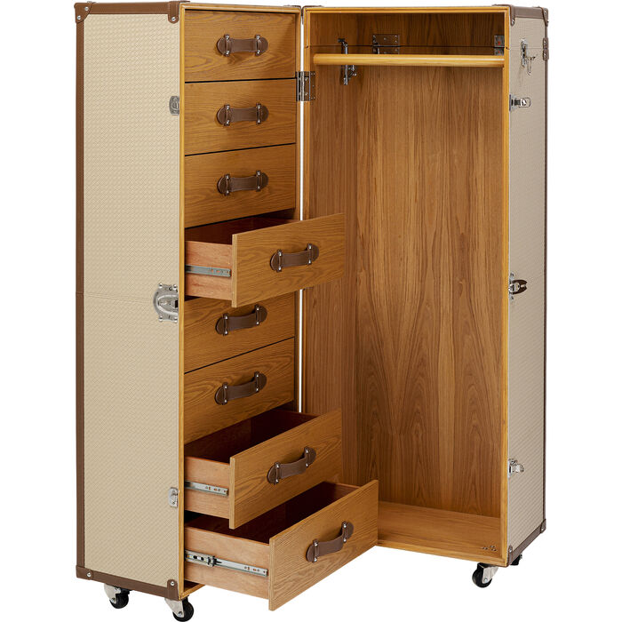 Wardrobe Trunk Venezia Cream