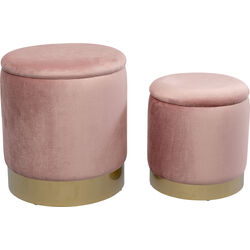 Stool Cherry Storage Rose Brass (2/Set)