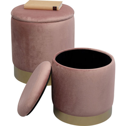 Stool Cherry Storage Rose Brass (2/Set)