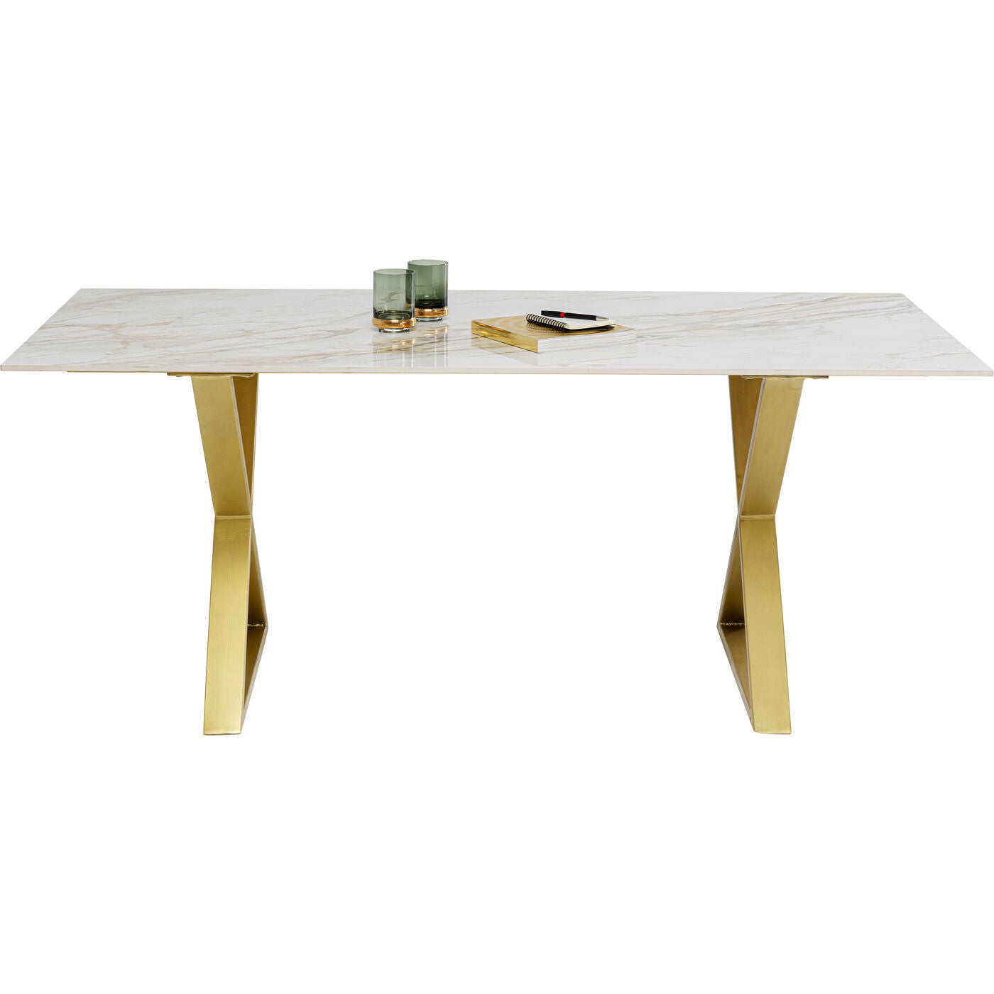 Table Eternity Ceramic Cross Brass