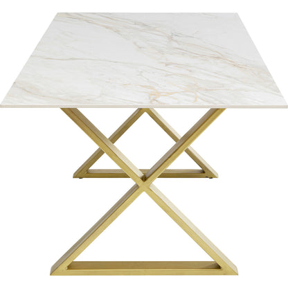 Table Eternity Ceramic Cross Brass