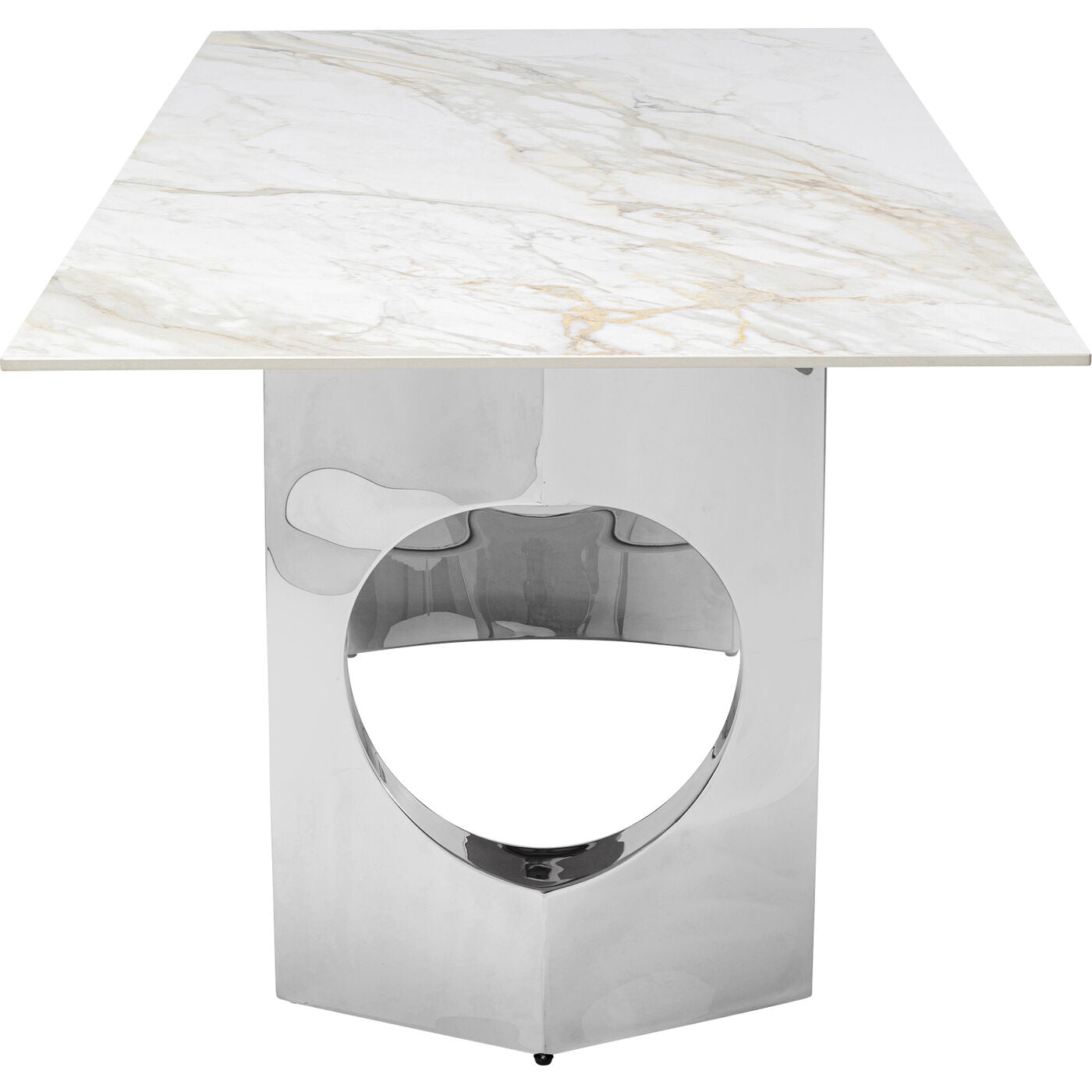 Table Eternity Oho Chrome Ceramic 180x90cm