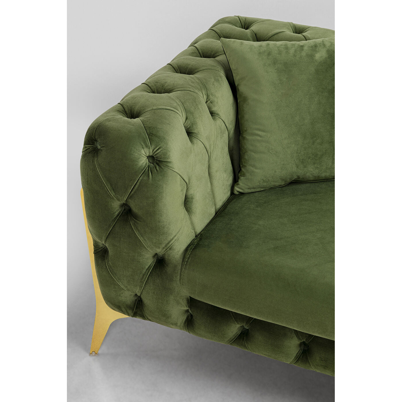 Corner Sofa Bellissima Velvet Green Right 240x180