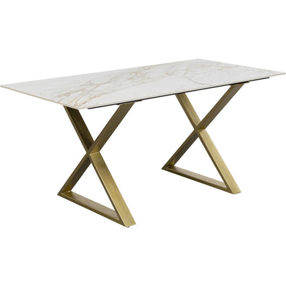 Table Eternity Cross Brass160x80cm