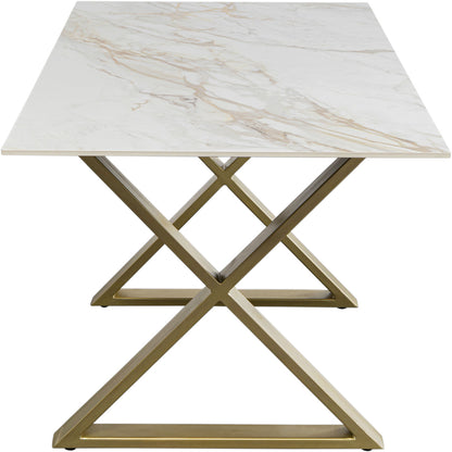 Table Eternity Cross Brass160x80cm