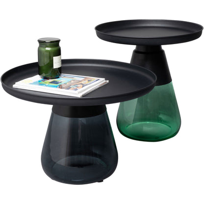 Round Green Side Table