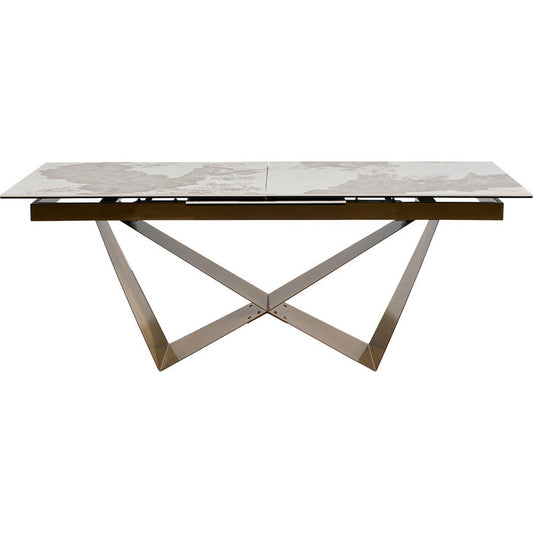 Extension Table Connesso Brass 200(+60)x90cm