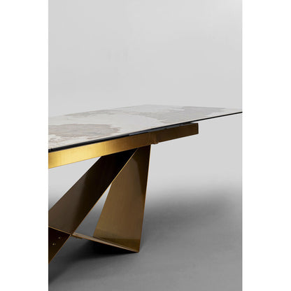 Extension Table Connesso Brass 200(+60)x90cm