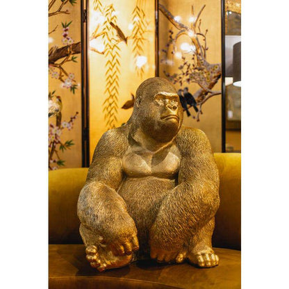 Gold Gorilla Figurine