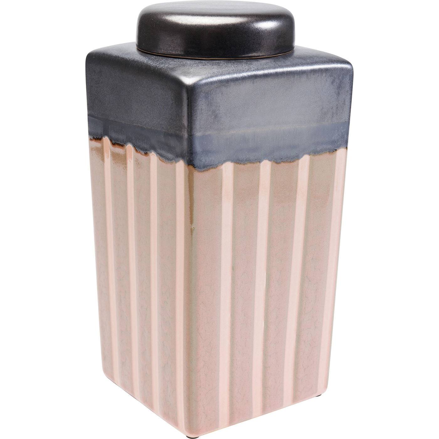 Deko Jar Mocca Stripes 30cm - JULIA VENCE STORE