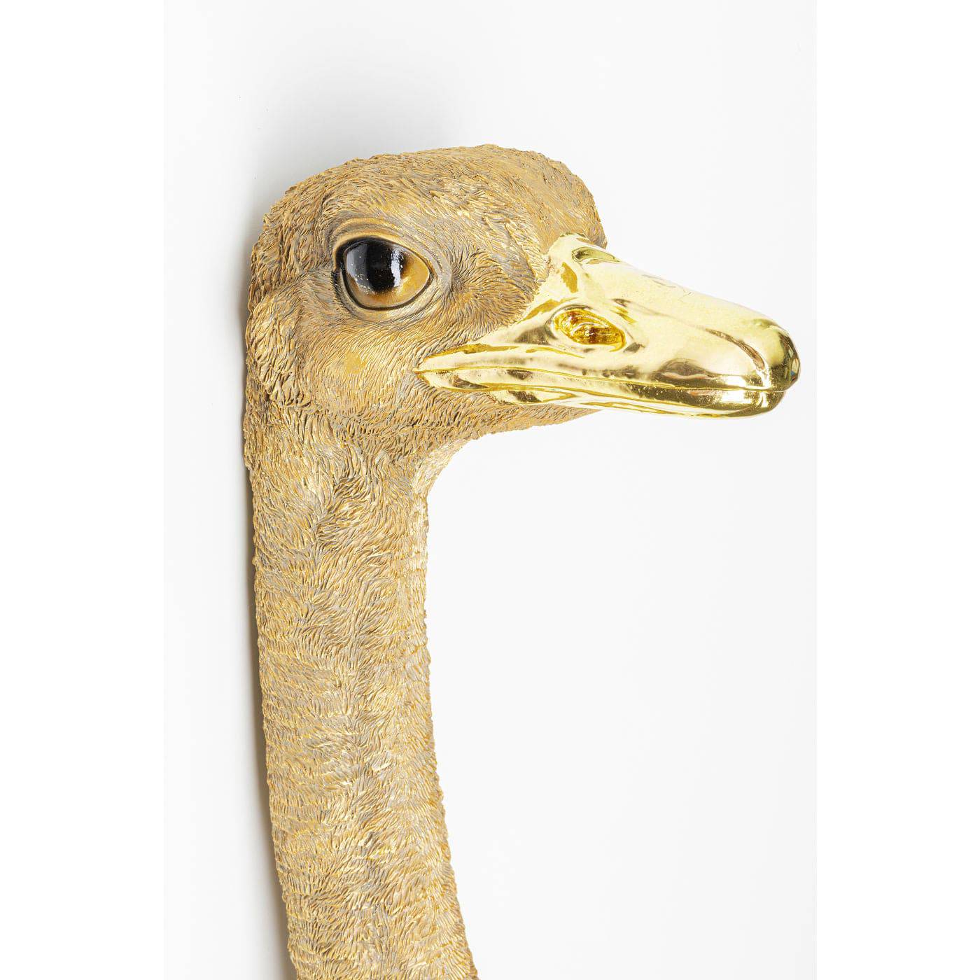 Wall Decoration Ostrich Gold 19x72cm - JULIA VENCE STORE