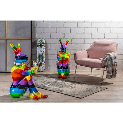 Rainbow Rabbit Figurine 