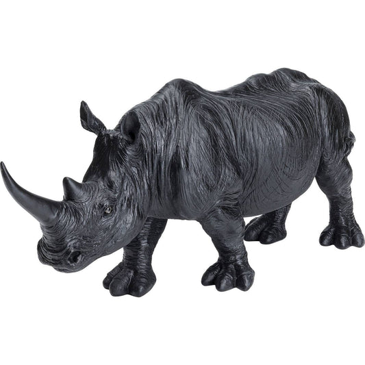 Deco Figurine Walking Rhino Black - JULIA VENCE STORE