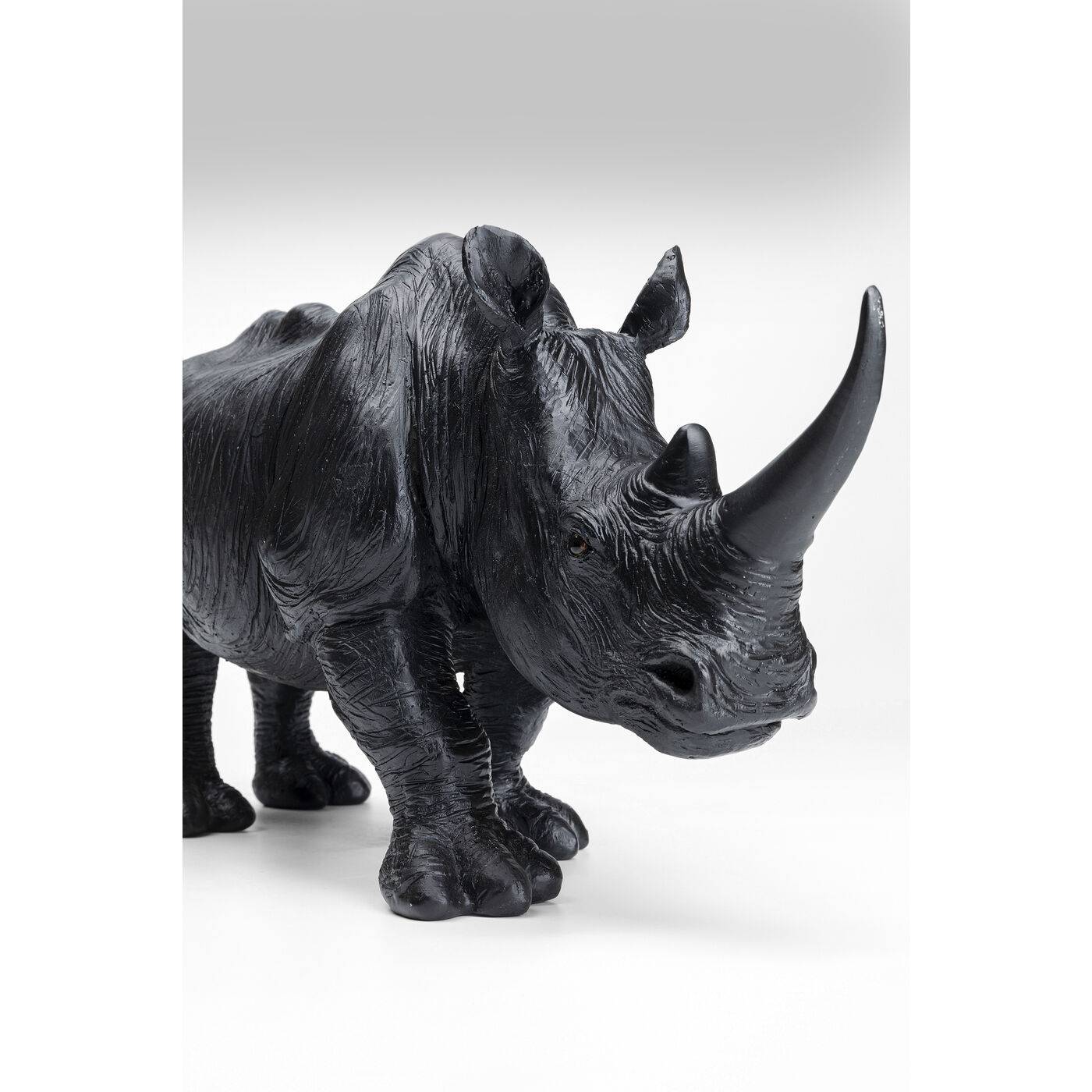 Deco Figurine Walking Rhino Black - JULIA VENCE STORE