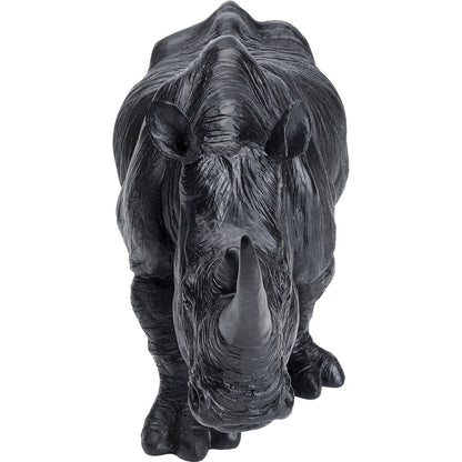 Deco Figurine Walking Rhino Black - JULIA VENCE STORE