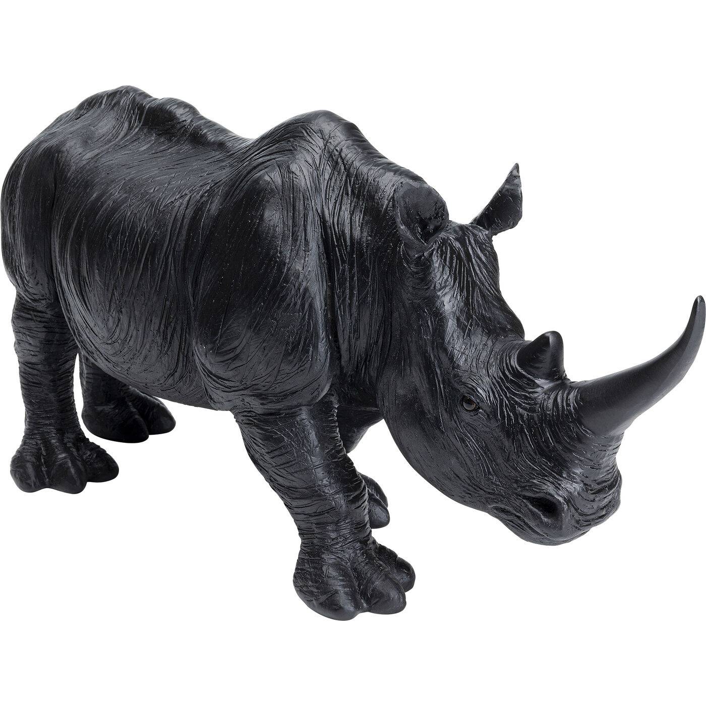 Deco Figurine Walking Rhino Black - JULIA VENCE STORE