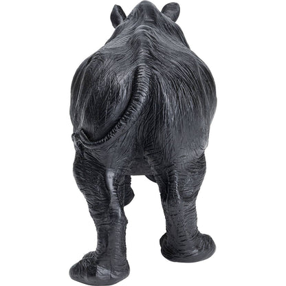 Deco Figurine Walking Rhino Black - JULIA VENCE STORE