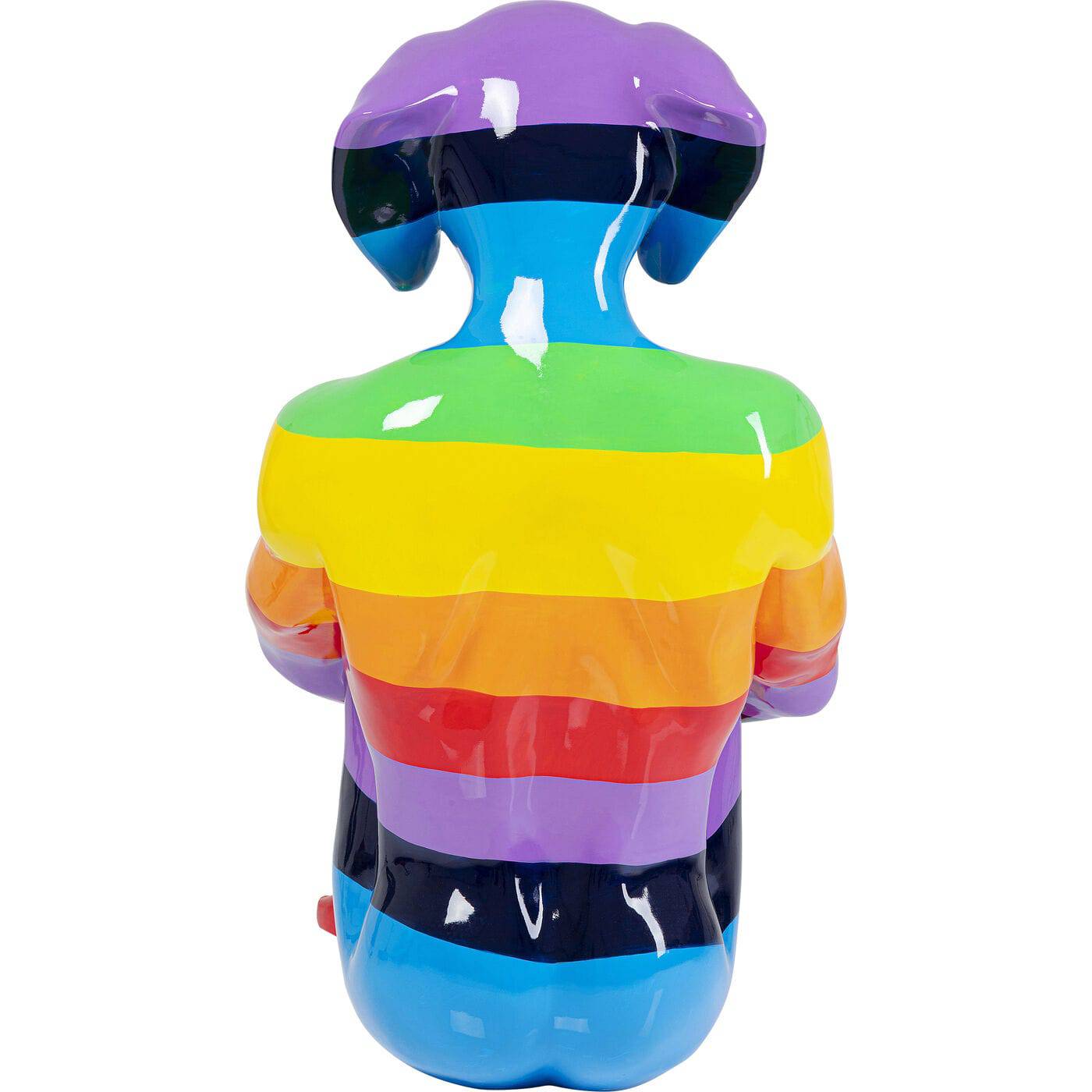 Deco Figurine Sitting Dog Rainbow 173cm - JULIA VENCE STORE