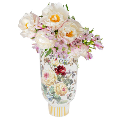 Deco Vase Blooming White 27cm - JULIA VENCE STORE