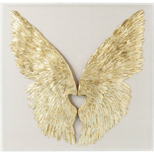 wall-decoration-wings-gold-white-120x120cm - JULIA VENCE STORE