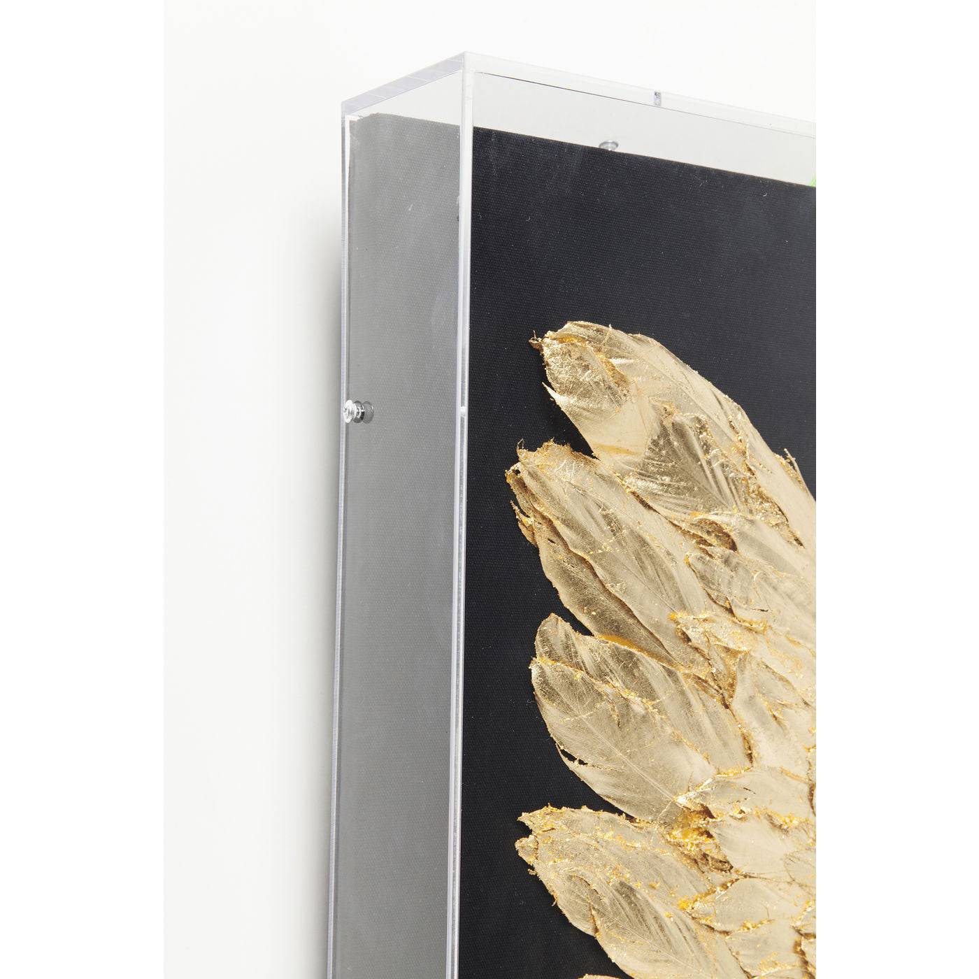 Wall Decoration Wings Gold Black 120x120cm - JULIA VENCE STORE