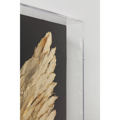 Wall Decoration Wings Gold Black 120x120cm - JULIA VENCE STORE