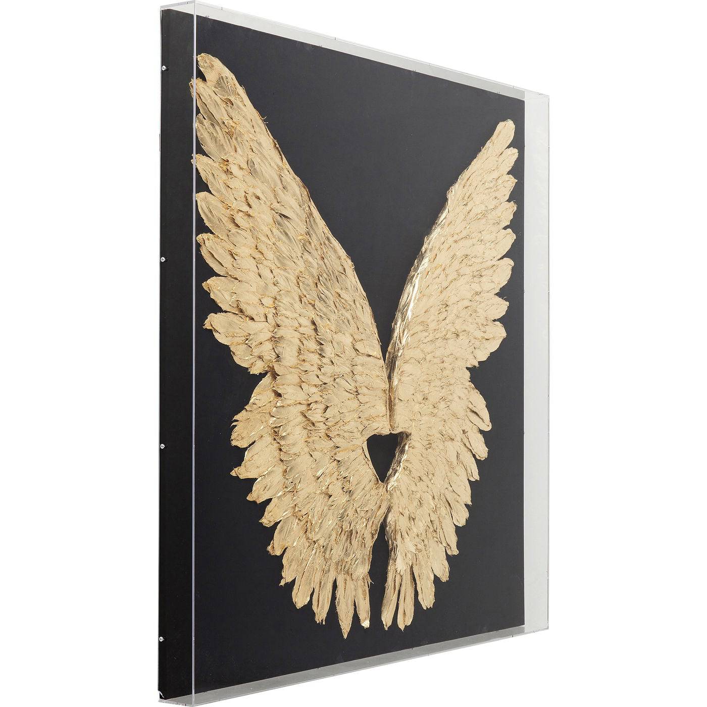 Wall Decoration Wings Gold Black 120x120cm - JULIA VENCE STORE