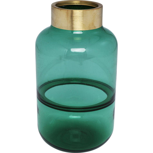 Emerald Green Glass Vase 